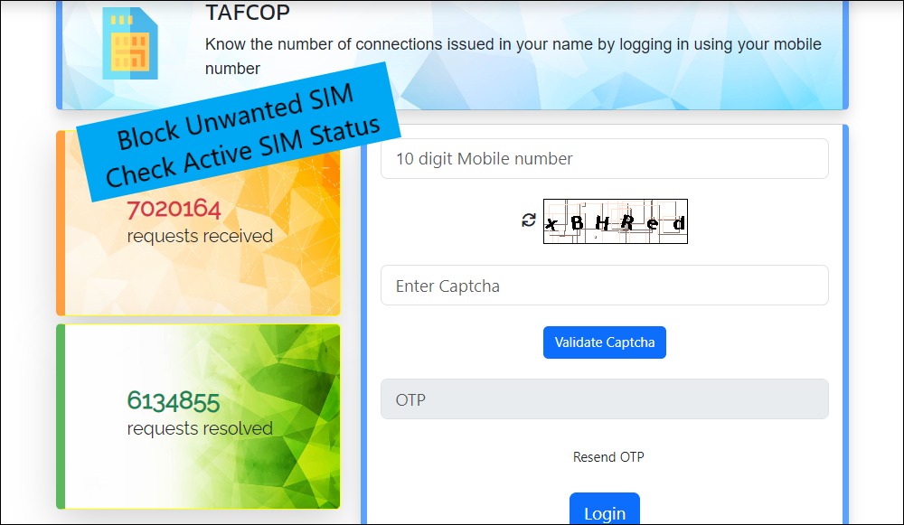 TAFCOP Portal