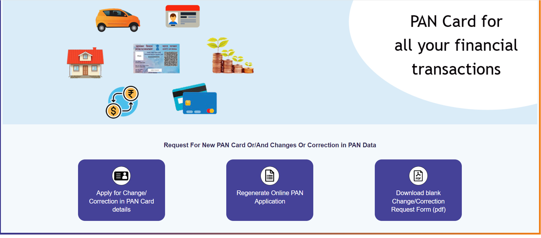 Update PAN card UTIITSL step 3